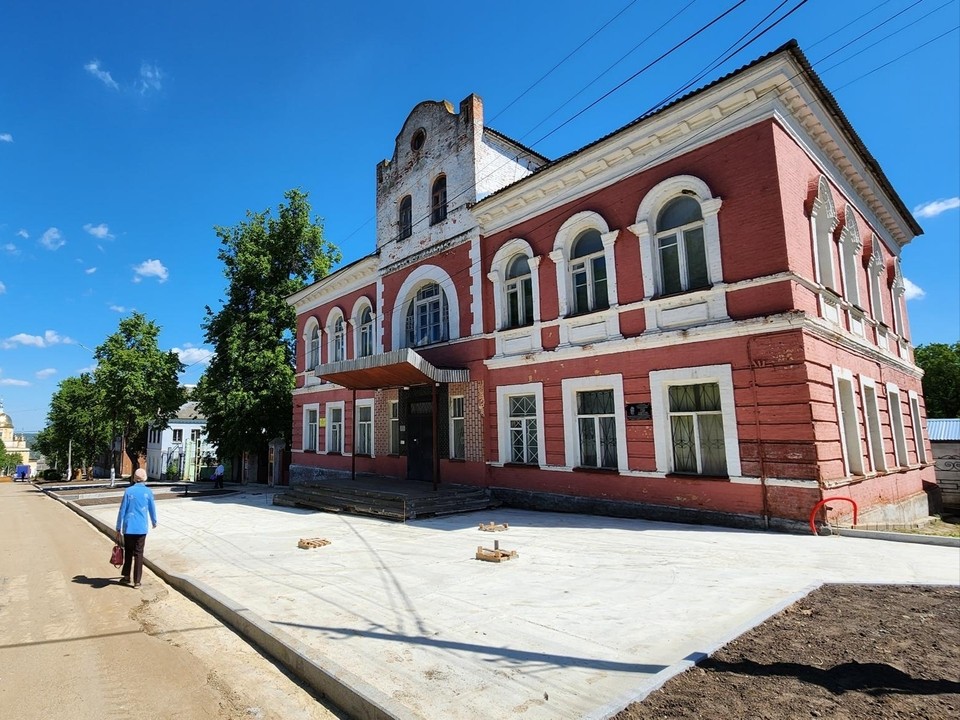 Исторический центр Каширы «оденут» в тротуарную плитку