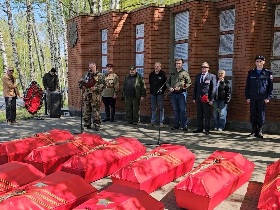 На мемориальном комплексе Клина перезахоронили останки 34 героев