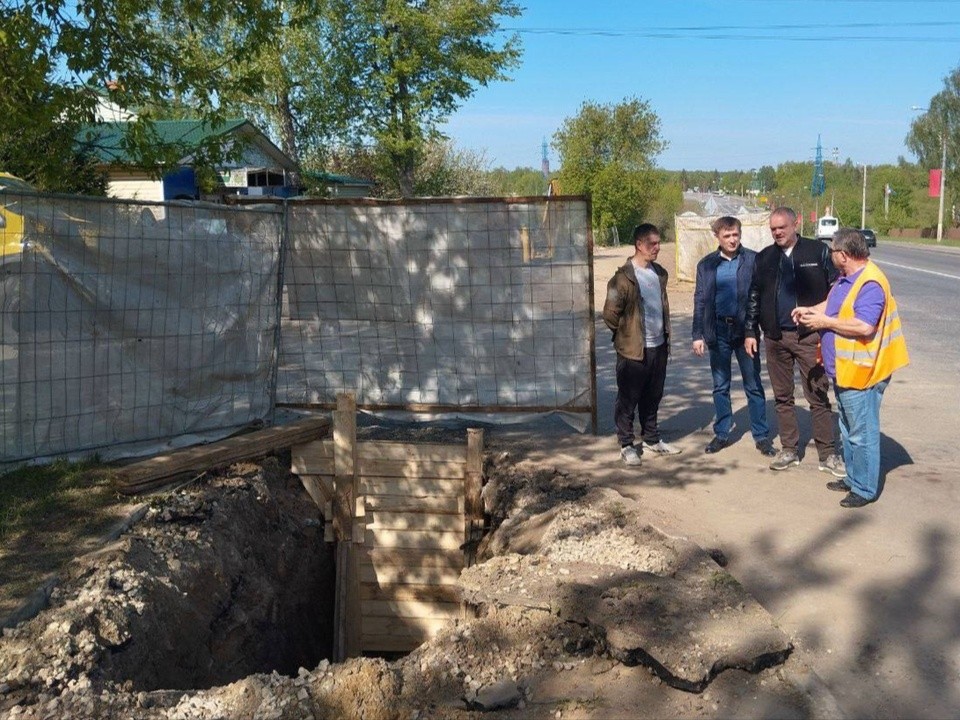 Тротуар на Клубной в Кашире-2 перекроют на время прокладки коллектора