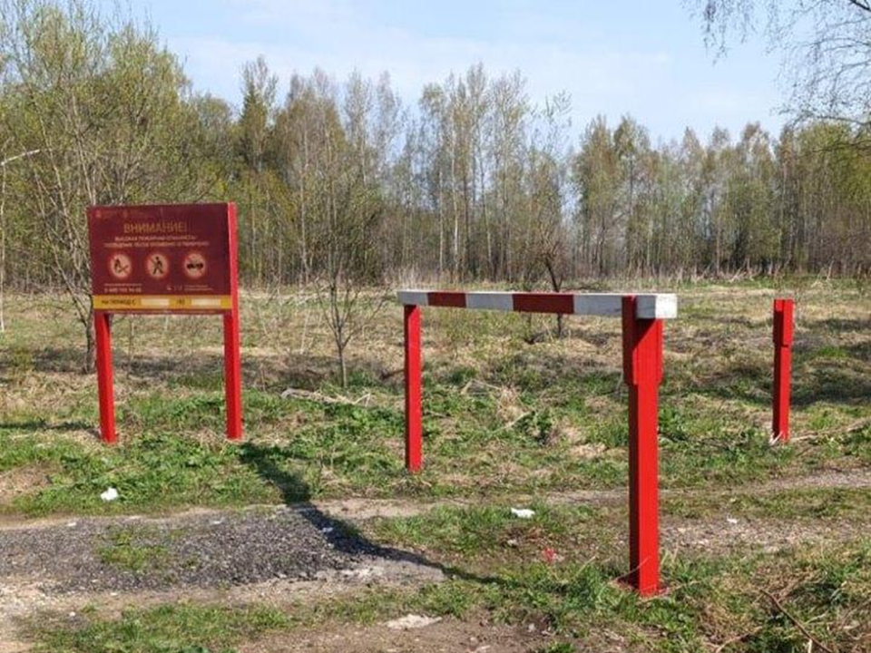 В Истре установили аншлаги и шлагбаумы для защиты лесов от пожаров