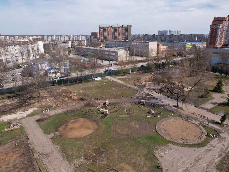 Реконструкция парка «Питомник» продолжается в Большом Серпухове