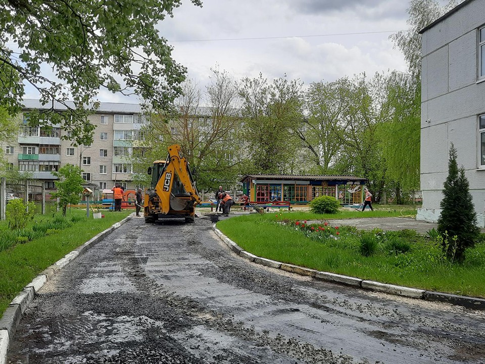 Новый асфальт уложили на территории детского сада в Шатуре