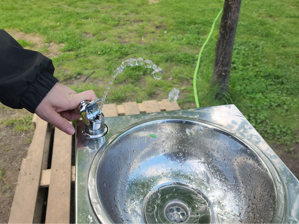 В городском парке Павловского Посада установили питьевой фонтан