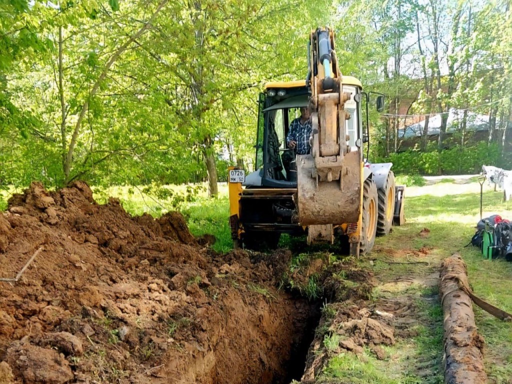 Водоканал Сергиева Посада прокладывает новую водопроводную сеть для 3 тыс. жителей