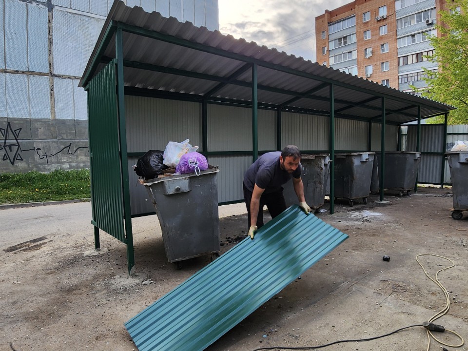 В Орехово-Зуеве контейнерную площадку после ямочного ремонта вернут на прежнее место