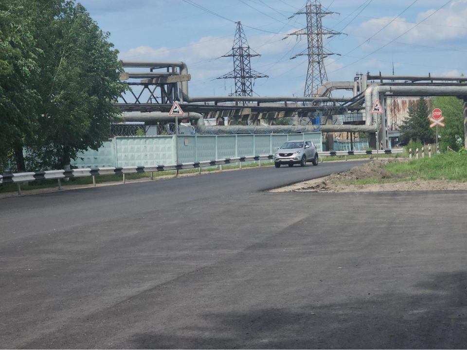 На улице Буденного в Электрогорске уложили новый асфальт