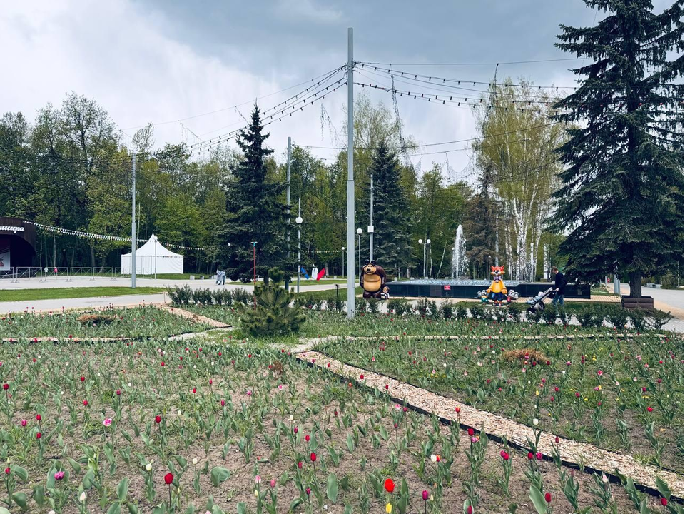 Фонтан заработал в Каширском парке