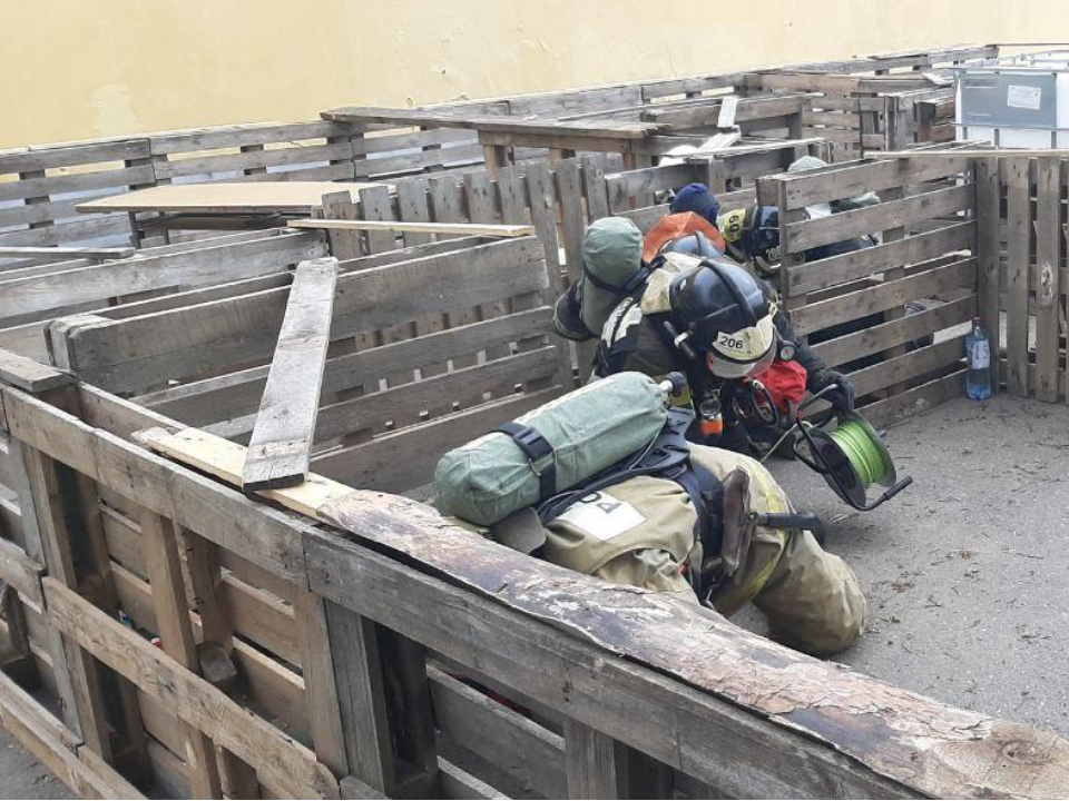 В Коломне прошел конкурс на лучшее звено газодымозащитной службы