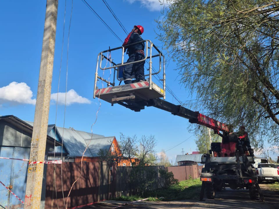 В Никольском отремонтировали ЛЭП