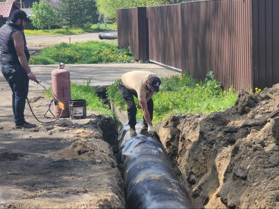 Ливневку приводят в порядок в Дорохове