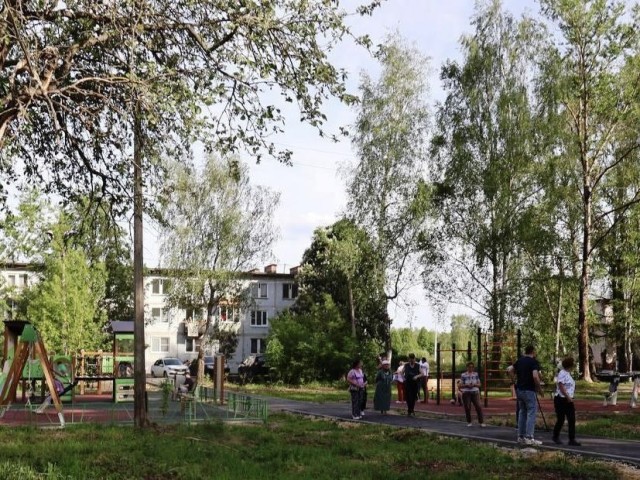 В Ступине наладили безопасность трех дворов в поселке Малино