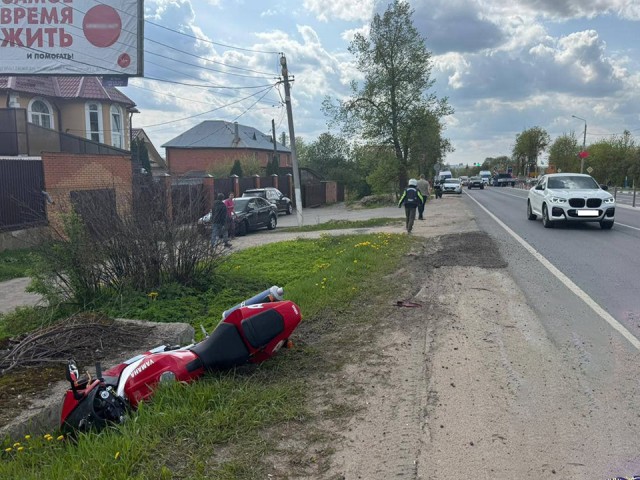 Полиция проводит проверку по факту гибели мотоциклиста в результате ДТП в Истре