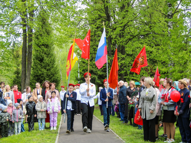 В селах и деревнях организовали праздничные митинги, посвященные Дню Победы
