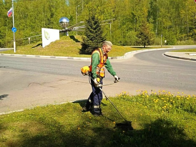 Газоны в Ступине приведут в порядок триммерами и косилками