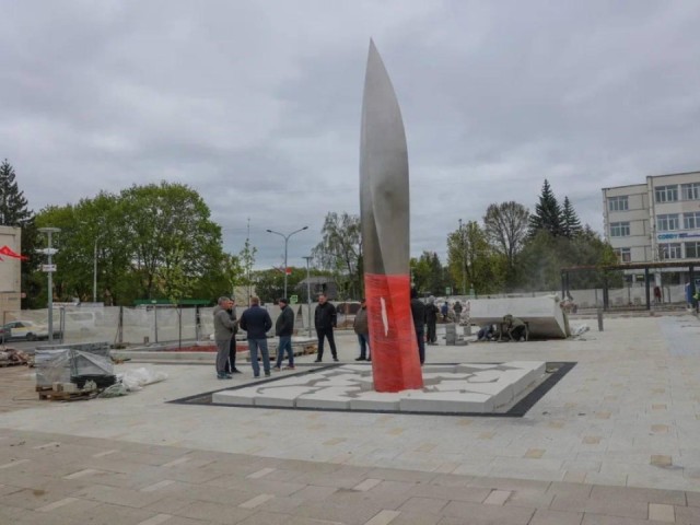 В Рузском округе открыли стелу Воинской доблести к юбилею Победы