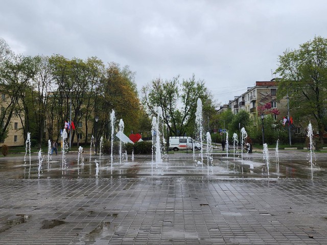 Фонтан возле Дворца культуры в Щелкове вновь работает