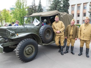 Военная техника времен Великой Отечественной войны приезжала в Реутов