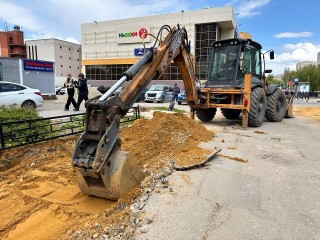 В Подольске восстановили территорию возле ДК «Октябрь» после ремонта теплосетей