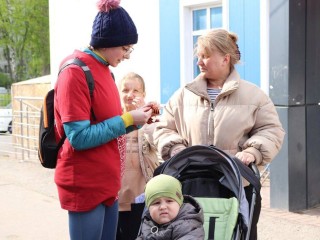 В преддверии Дня Победы в Серпухове стартовала выдача георгиевских лент