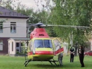 Детей, отравившихся газом в Долгопрудном вертолетом доставили в Москву