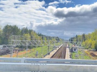 Жители Красногорска обкатывают новый маршрут по путепроводу в Аникеевке