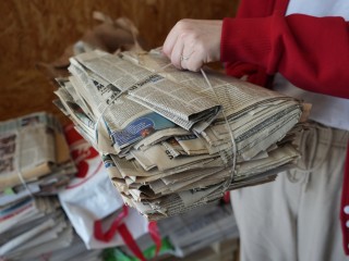Эковолонтеры в Истре призывают спасать бумагу до того, как она намокнет