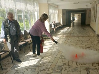 В школе №1 провели учения по пожарной безопасности