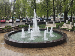 В Звенигороде заработали фонтаны