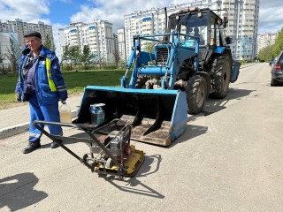 Домодедовские коммунальщики отремонтировали дорогу в микрорайоне Южный