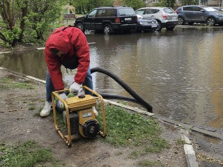 Временное подтопление улицы в Пирогово оказалось не связано со сливом сточных вод