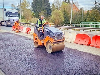 Мост через реку Черная отремонтировали в Малеевке