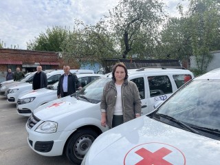 На машинах скорой помощи Луховиц появились портреты фронтовиков ко Дню Победы
