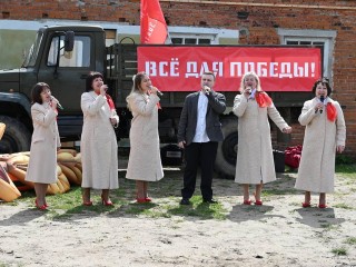 Фронтовая агитбригада оживила память о военном госпитале в Серпухове