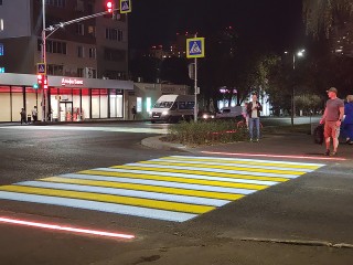 Новая подсветка переходов в Пушкино позволит видеть пешеходов за 150 метров