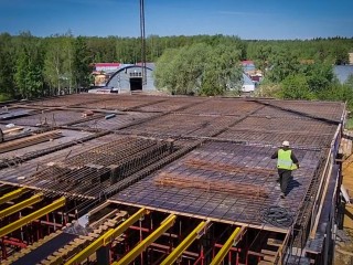 Подземная часть центра обслуживания грузовиков в Бронницах готова на 100%