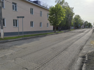 На улице Ленинской в Зарайске меняют асфальт