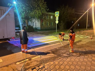 В Лосино-Петровском обновили разметку на 13 улицах
