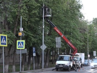 Переходы в Пушкино оборудовали инновационной подсветкой
