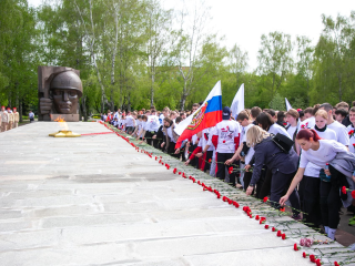 Участники «Коломенского рубежа» возложили цветы к Вечному огню
