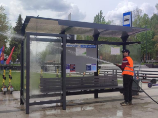 Во Фрязине началась масштабная работа по приведению в порядок автобусных остановок