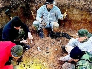 Под Звенигородом обнаружили останки красноармейца