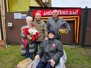 В Луховицах ветеранов ВОВ поздравили с 80-летием Великой Победы