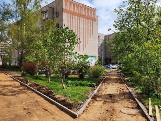 Ремонт дворов на улице Ленина в Истре завершат до 8 сентября