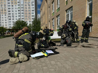 Пожарно-тактические учения проведены в детском саду Подольска