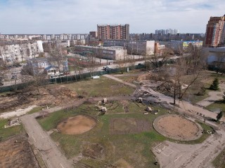 Реконструкция парка «Питомник» продолжается в Большом Серпухове