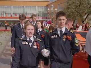 «Майский вальс» исполнили у «Дружбы» кадеты и волонтеры Чехова