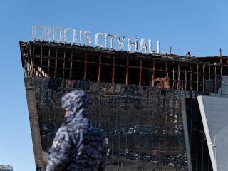 Работы по демонтажу «Крокус Сити Холла» запечатлели на фото