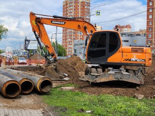 Участок теплотрассы вдоль Пролетарского проспекта меняет Щелковский Водоканал