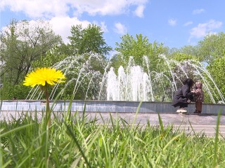 В городских парках наукограда запустили фонтаны