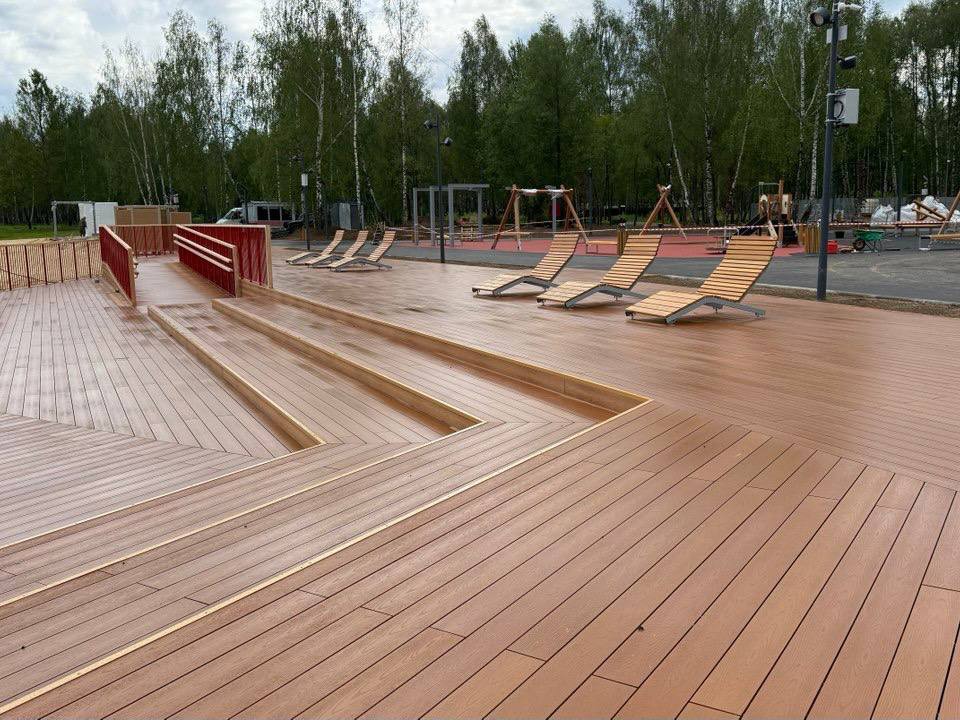 Реконструкция парка в Ивантеевке завершится в июне